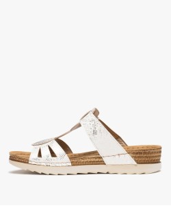 Mules confort à bride scratch et strass femme